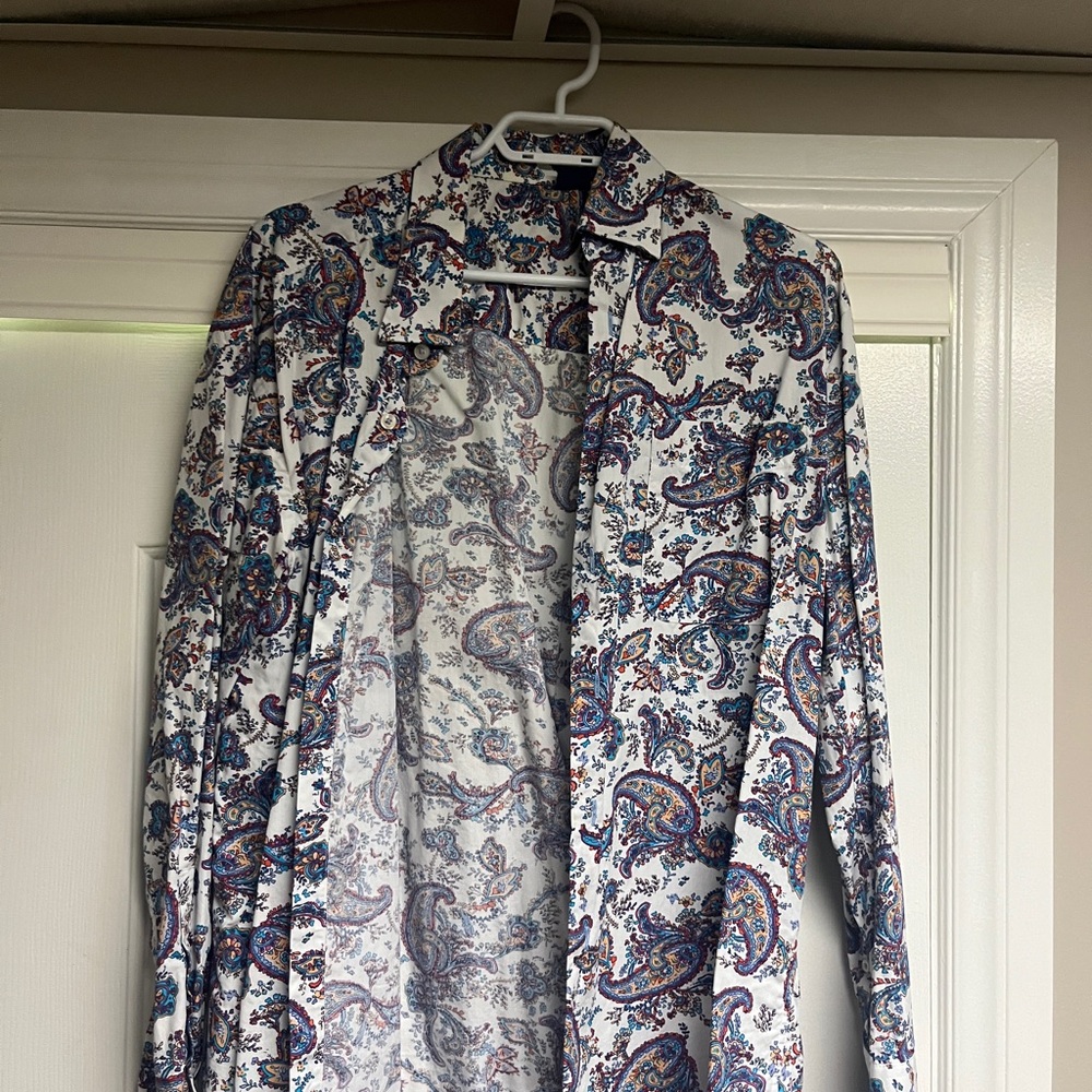 Men's Paisley Print Shirt - Multicolor